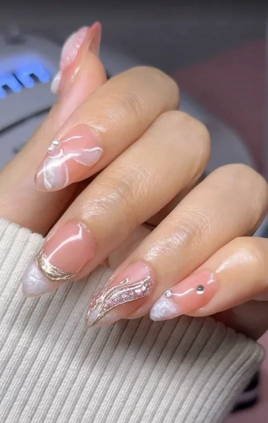 Minimal nail design with a polished finish