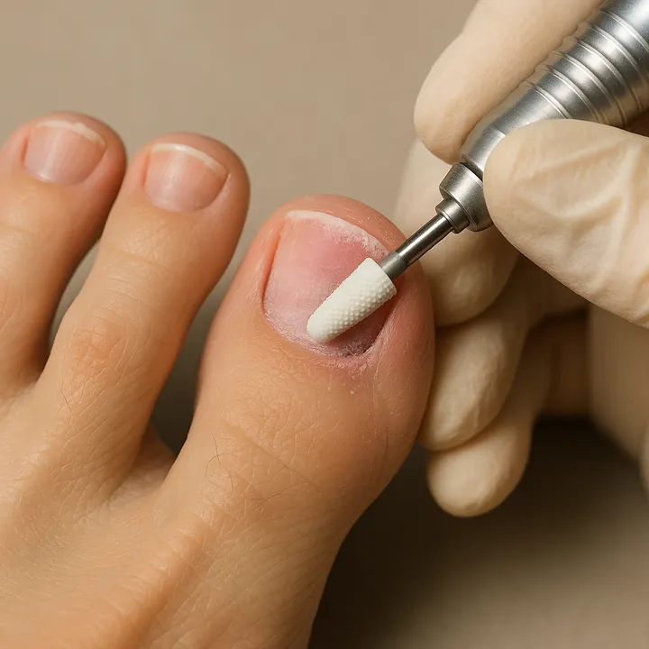 Toenail art removal